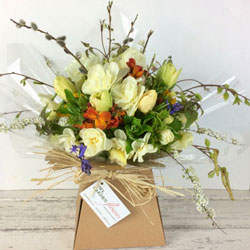 early spring boxed gift bouquet